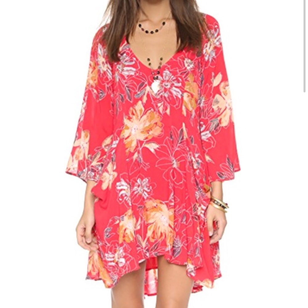 Free People Floral All Eyes on You short dress.
